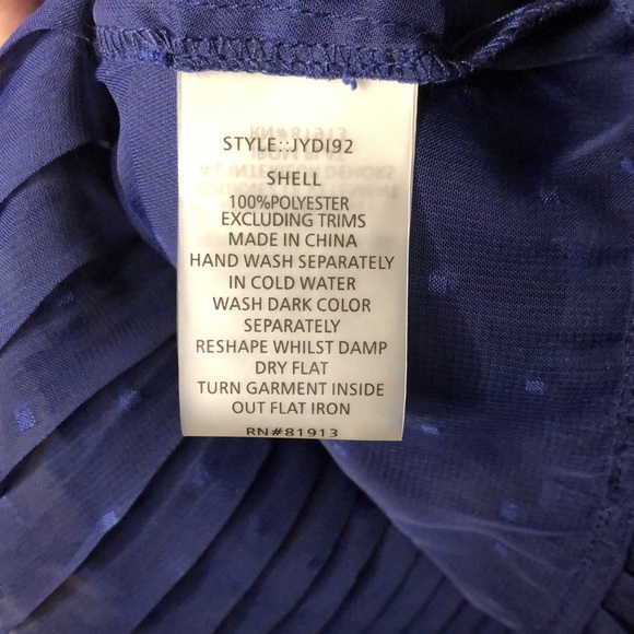 Plenty sheer pleated long sleeve in twilight - Picture 8 of 8